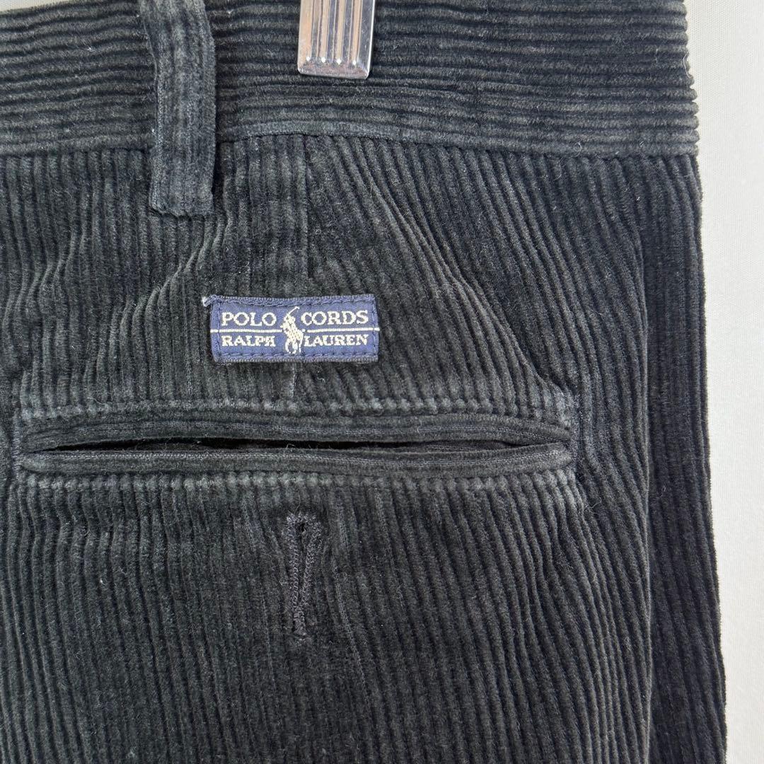 Polo by Ralph Lauren 2タック 太畝 コーデュロイ パンツ
