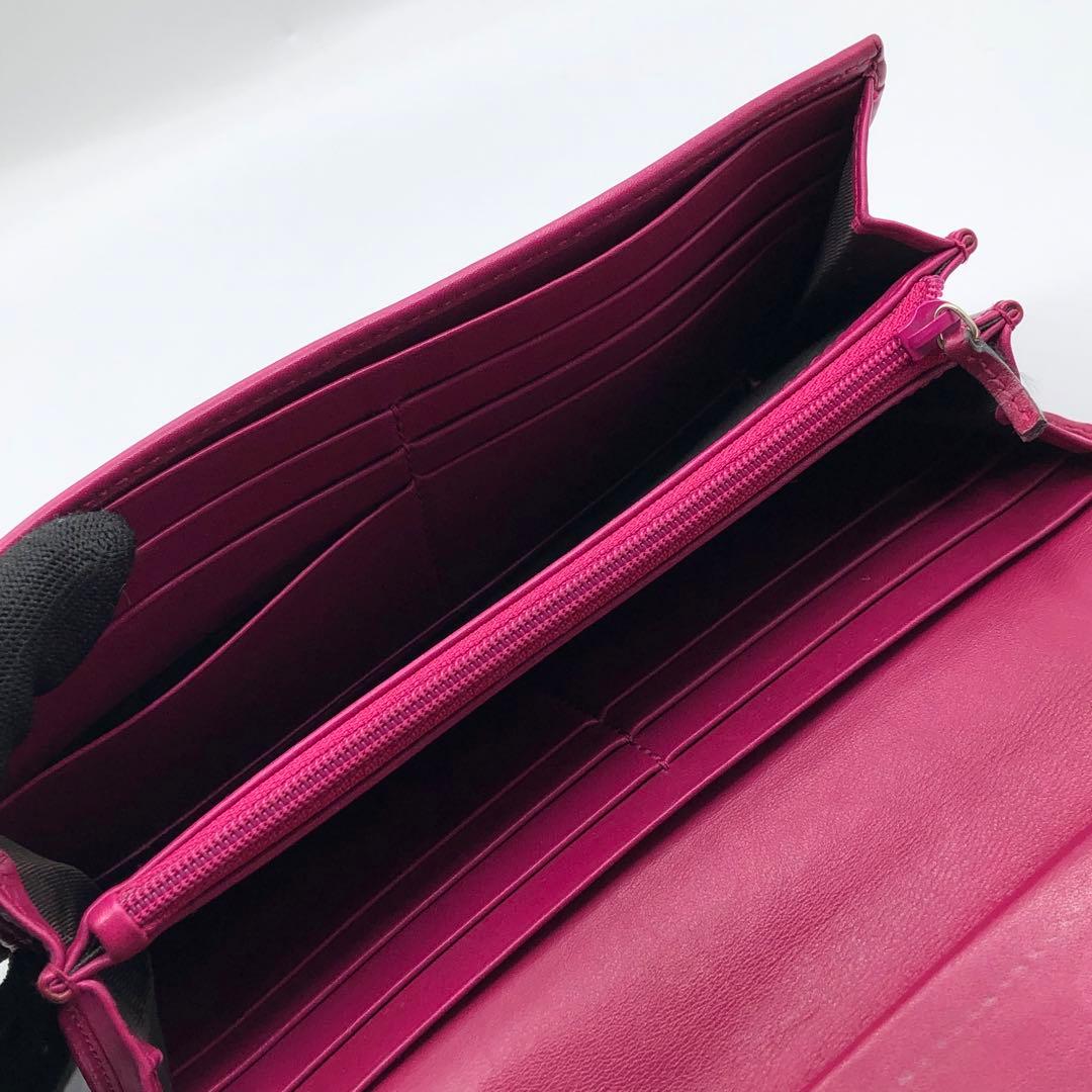 グッチ 長財布 プレート フラップ GGキャンバス レザー