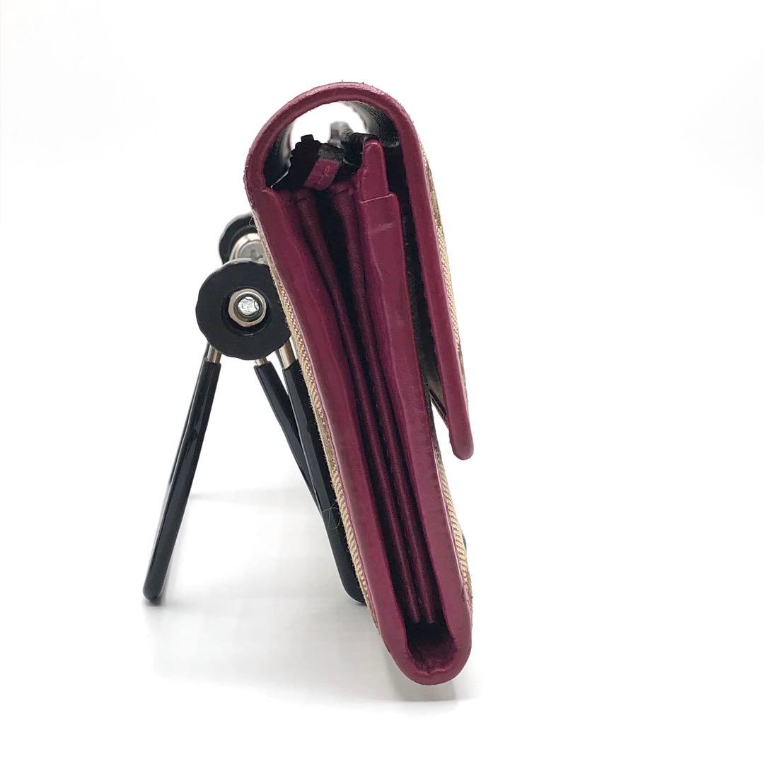 グッチ 長財布 プレート フラップ GGキャンバス レザー