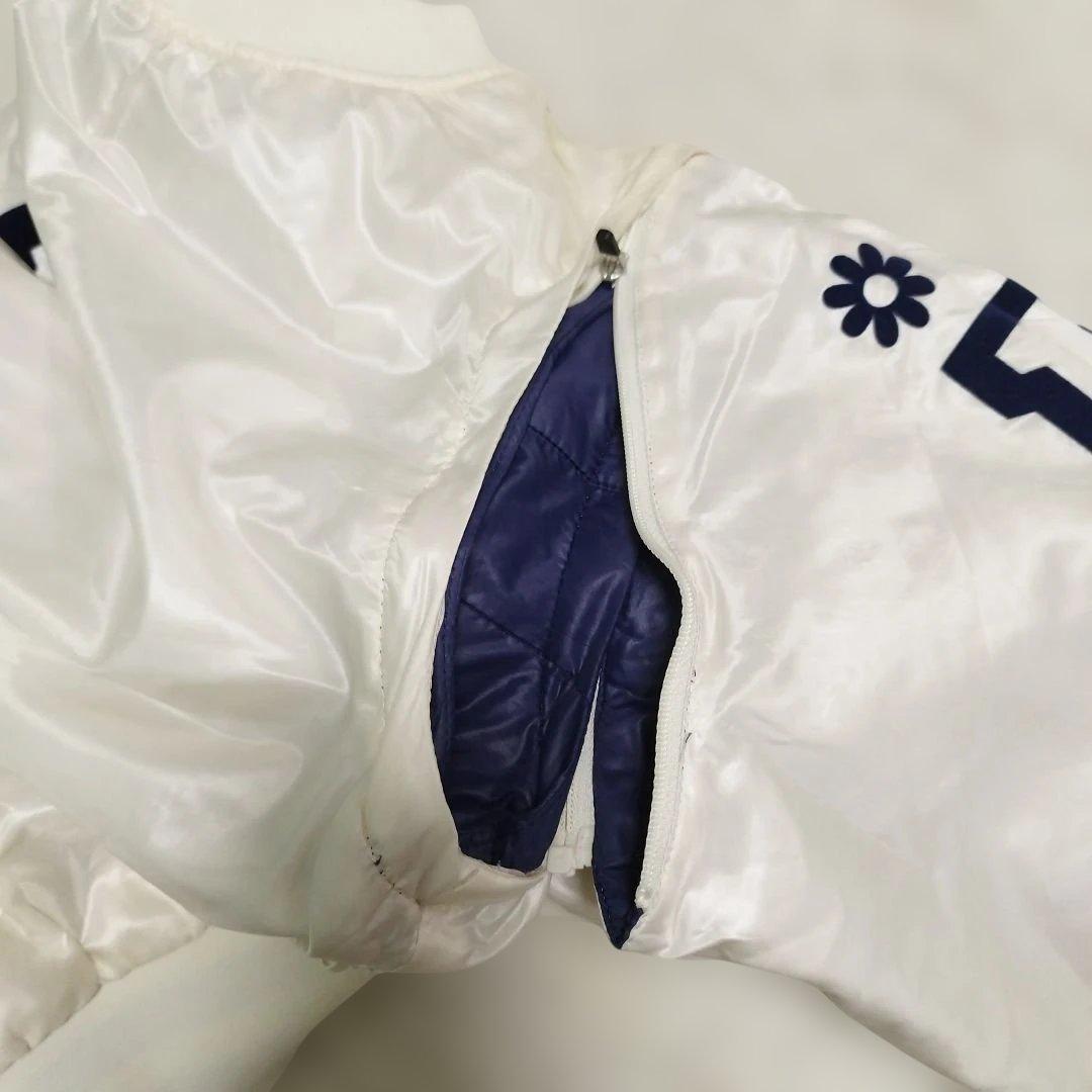 4way♡美品✨パーリーゲイツ ダウンスニード&ベスト ネイビー×ホワイト 0