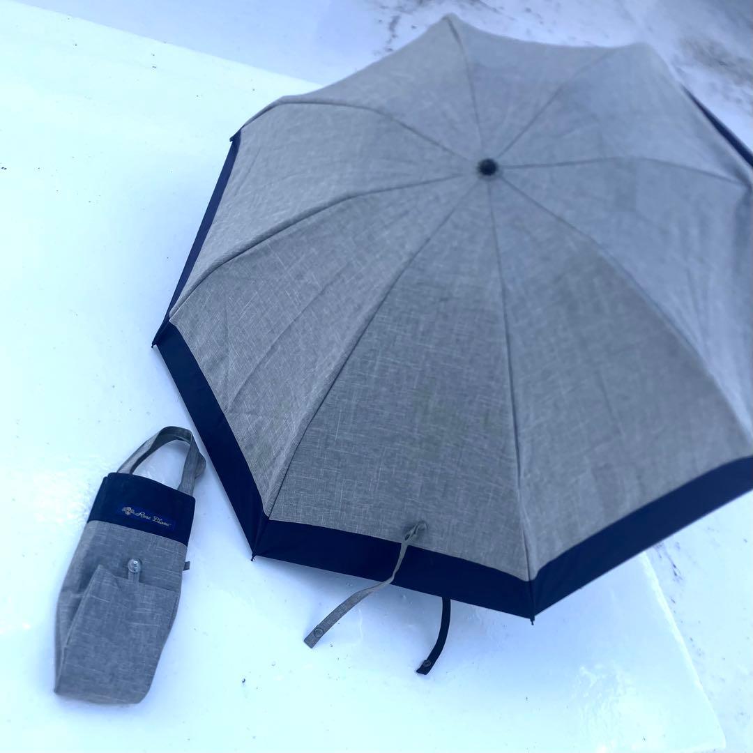 Rose Blanc 折りたたみ傘 日傘　晴雨兼用　ダンガリー