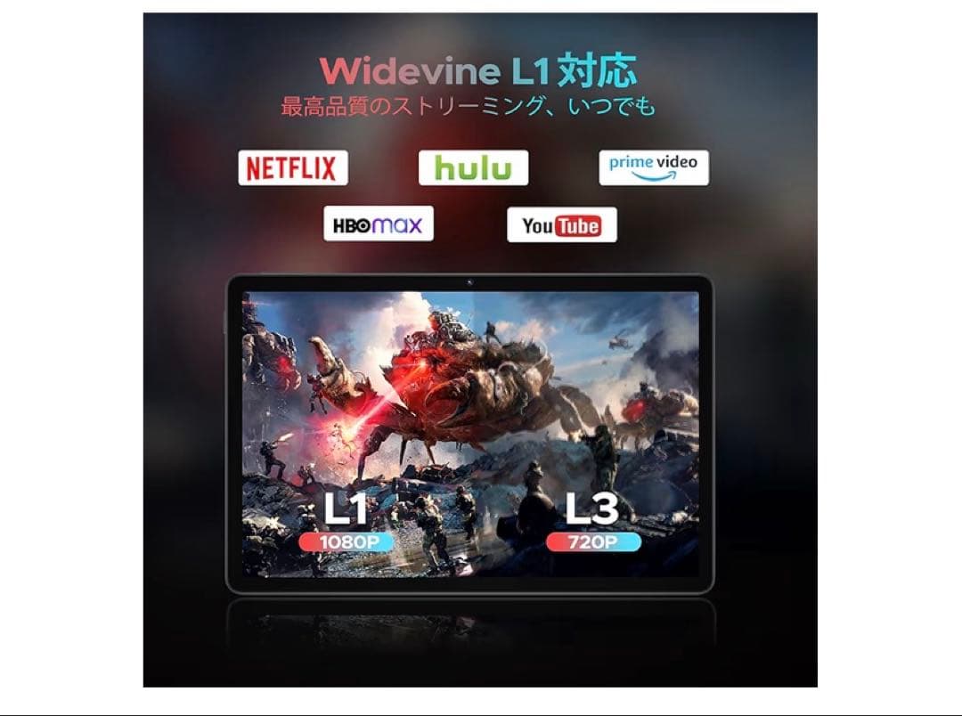 11インチ アンドロイド 16 タブレット30GB+256GB+2TB TF拡張