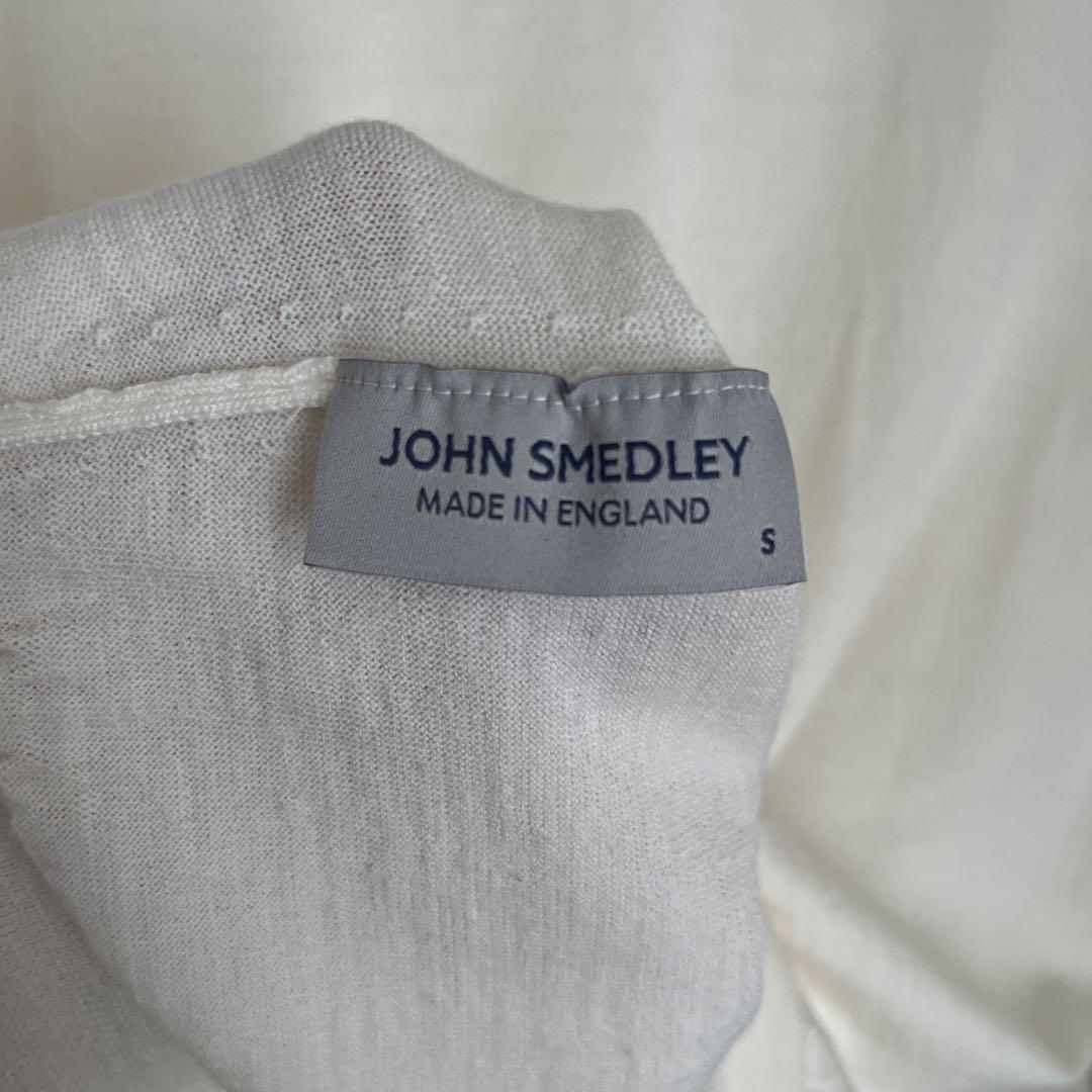 JOHN SMEDLEY ホワイト タートルネックセーター S