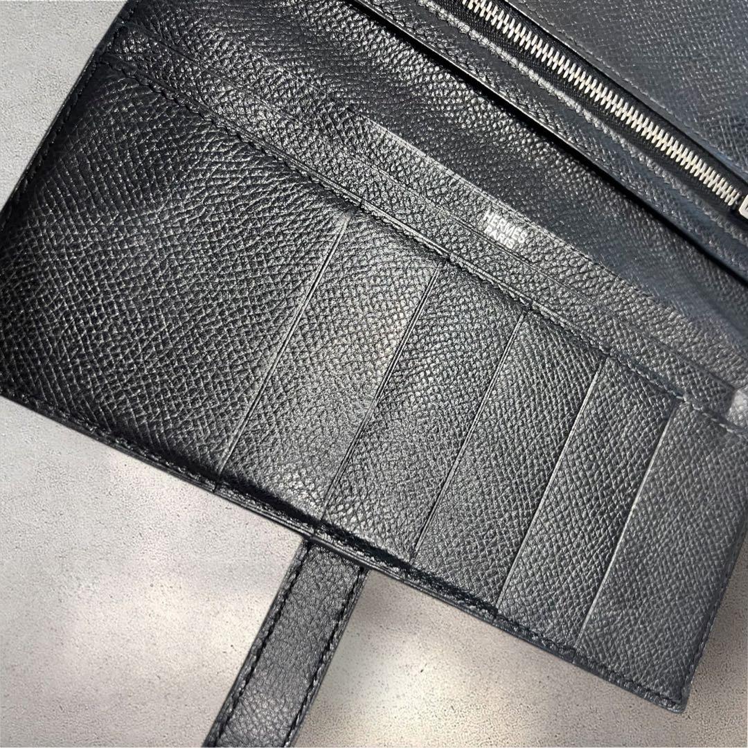 エルメス　財布　ベアンスフレ　ブラック　ウォレット