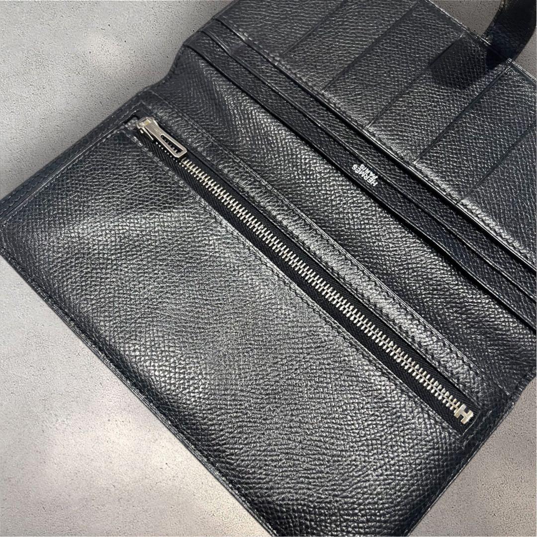 エルメス　財布　ベアンスフレ　ブラック　ウォレット