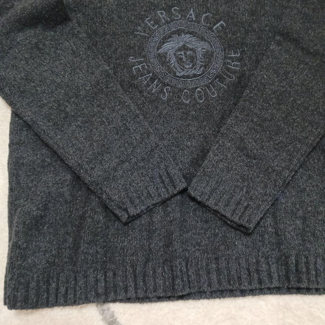 VERSACE JEANS COUTURE ニット 　ダークグレー　セーター