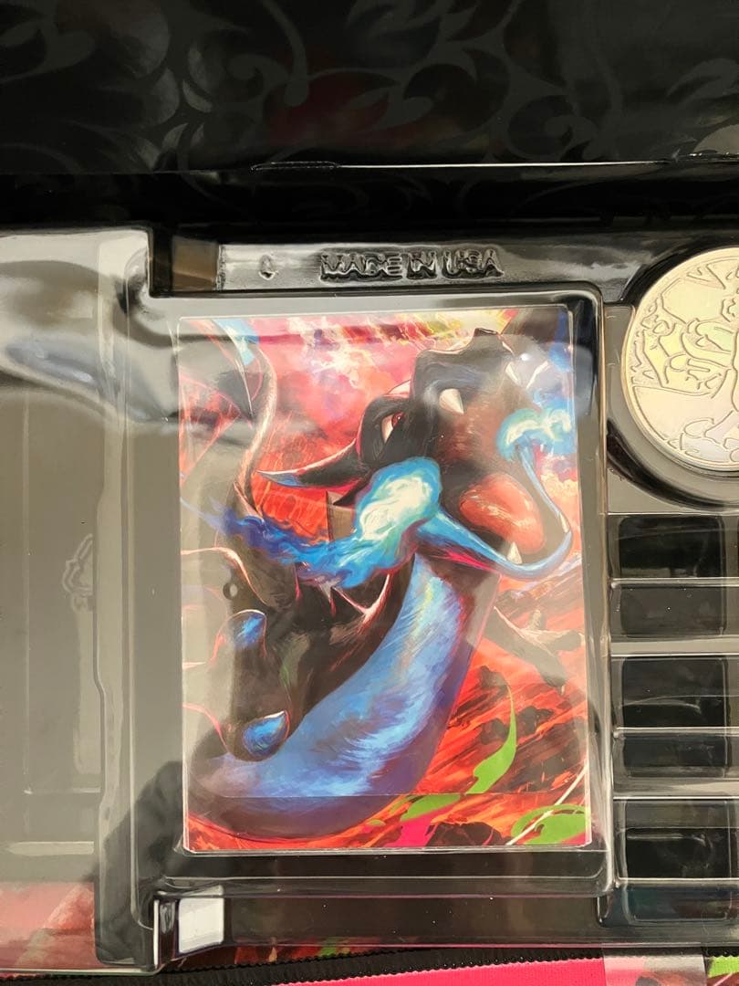 ポケモンカード　メガリザードンX　海外サプライ　プレイマット　デッキシールド