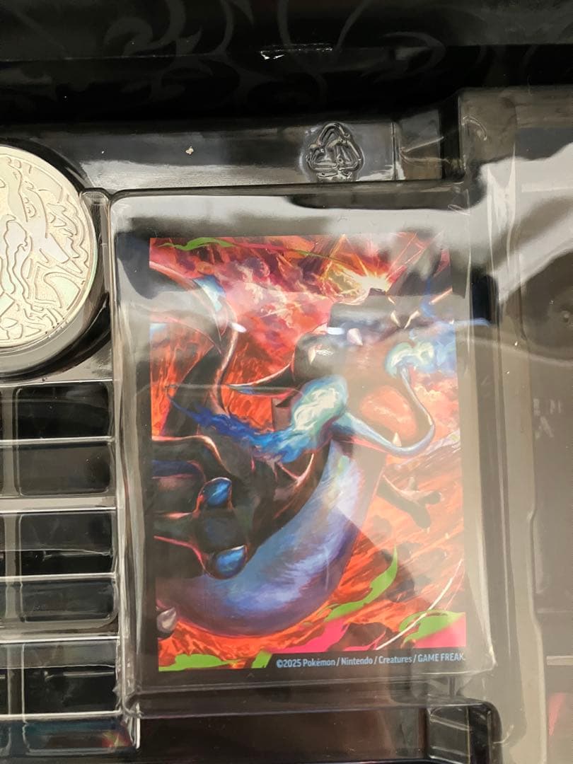 ポケモンカード　メガリザードンX　海外サプライ　プレイマット　デッキシールド