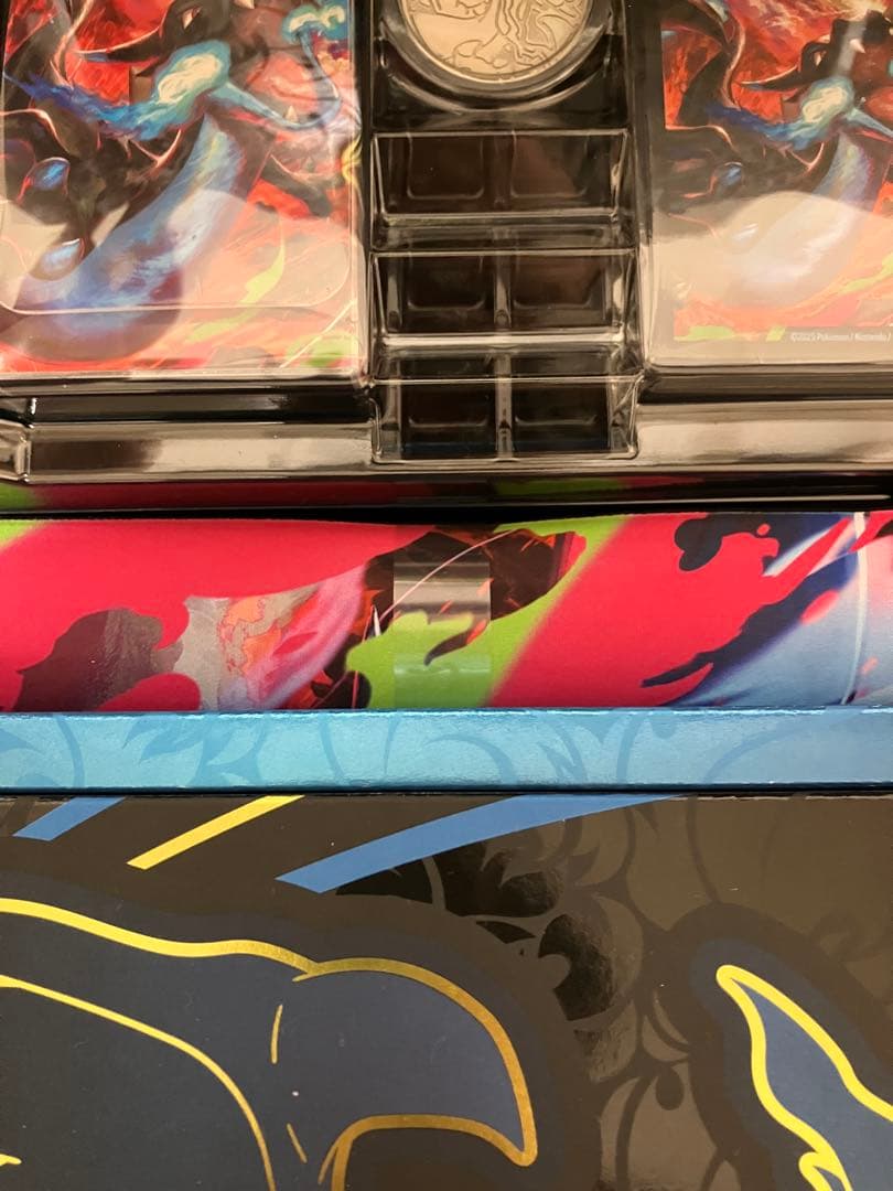 ポケモンカード　メガリザードンX　海外サプライ　プレイマット　デッキシールド