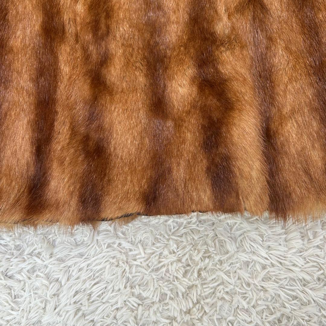 【美品】ROTINY ミンクファーコート オーストラリア製 ブラウン 毛皮 13