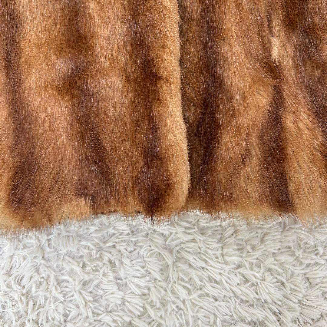 【美品】ROTINY ミンクファーコート オーストラリア製 ブラウン 毛皮 13