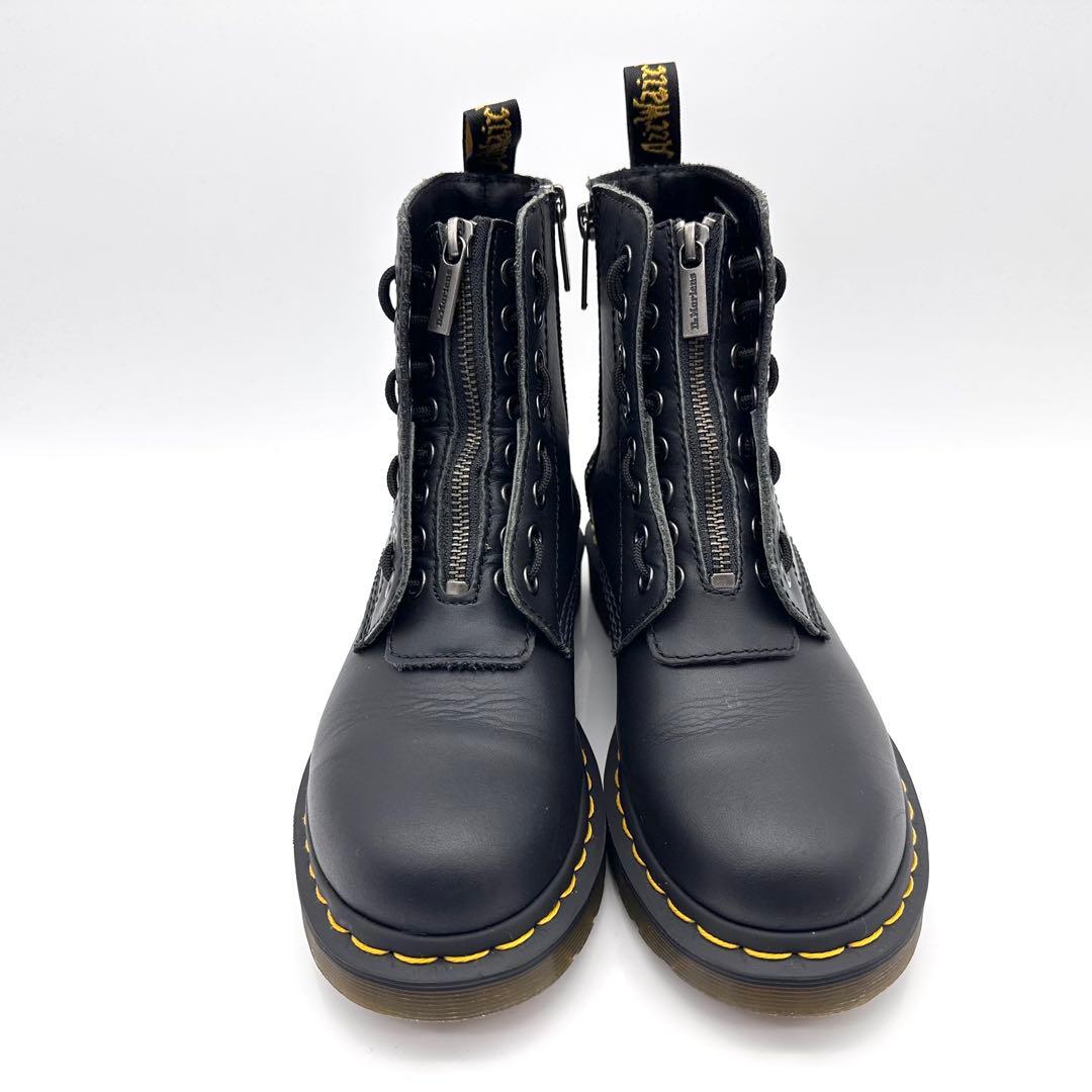 【美品】ドクターマーチン 1460 フロントジップ ブラック 8ホール
