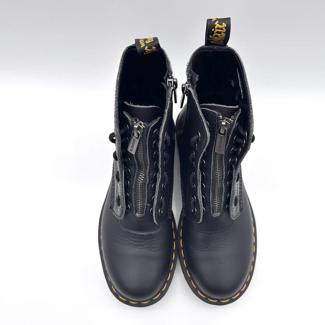 【美品】ドクターマーチン 1460 フロントジップ ブラック 8ホール