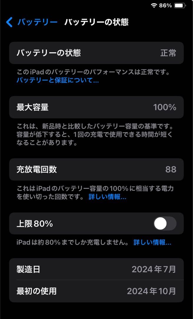 iPad mini （A17 Pro）128GB／Wi-Fi（ブルー）