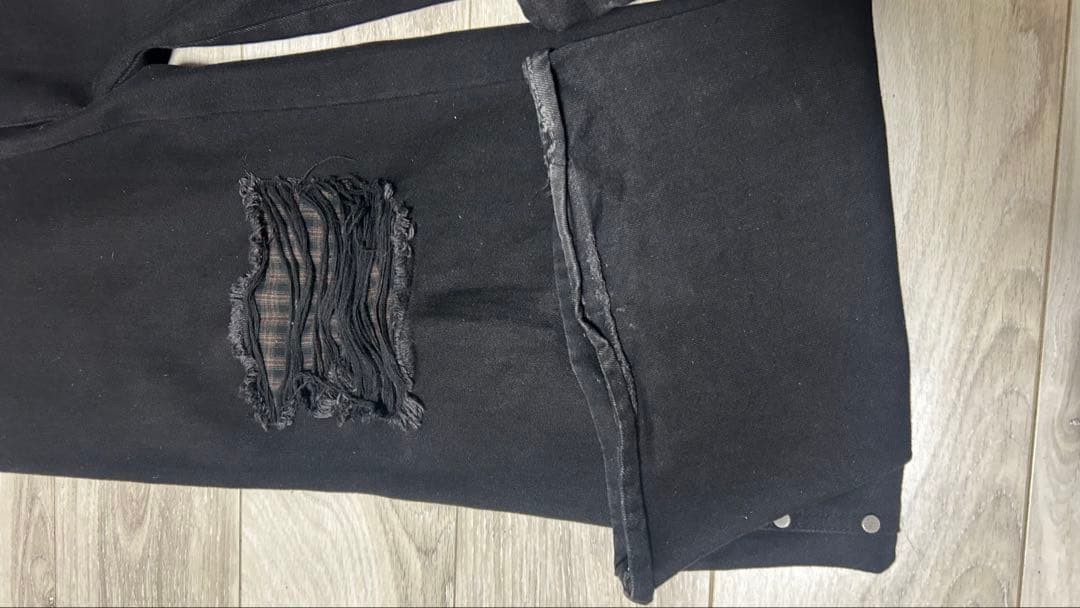 afb フレアパンツBLACK ブーツカット