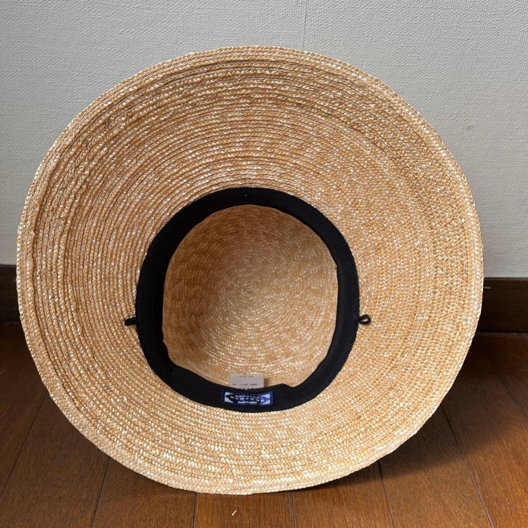 田中帽子店 ステラ 麦わら つば長女優帽 （一度のみ使用）