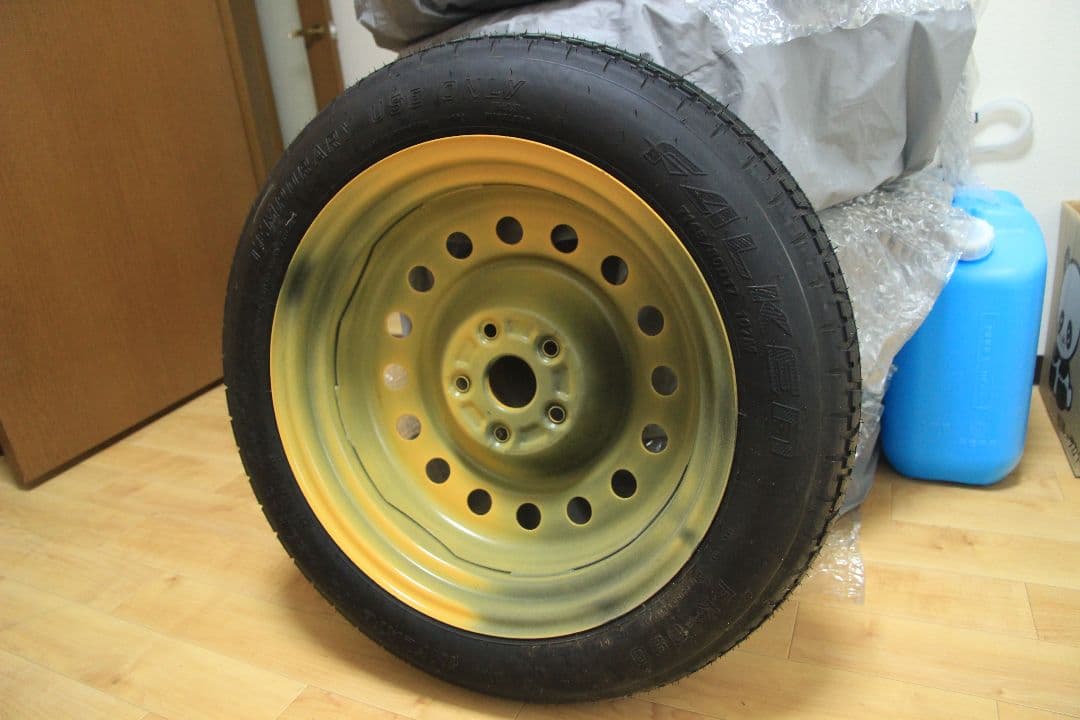 フォレスター　SK9　スバル純正スペアタイヤ　T145/80D17　車載ジャッキ