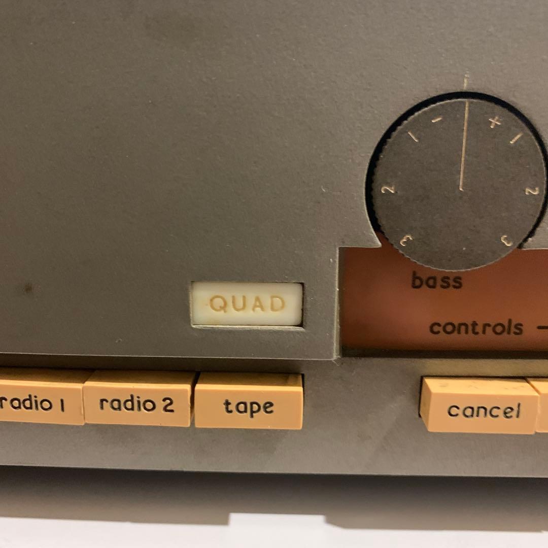 QUAD33通電OK＋303未確認ヴィンテージアンプジャンク扱い未確認ケーブル付