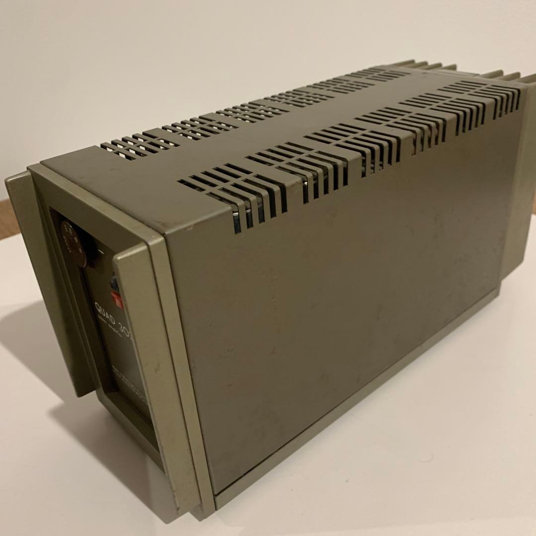 QUAD33通電OK＋303未確認ヴィンテージアンプジャンク扱い未確認ケーブル付