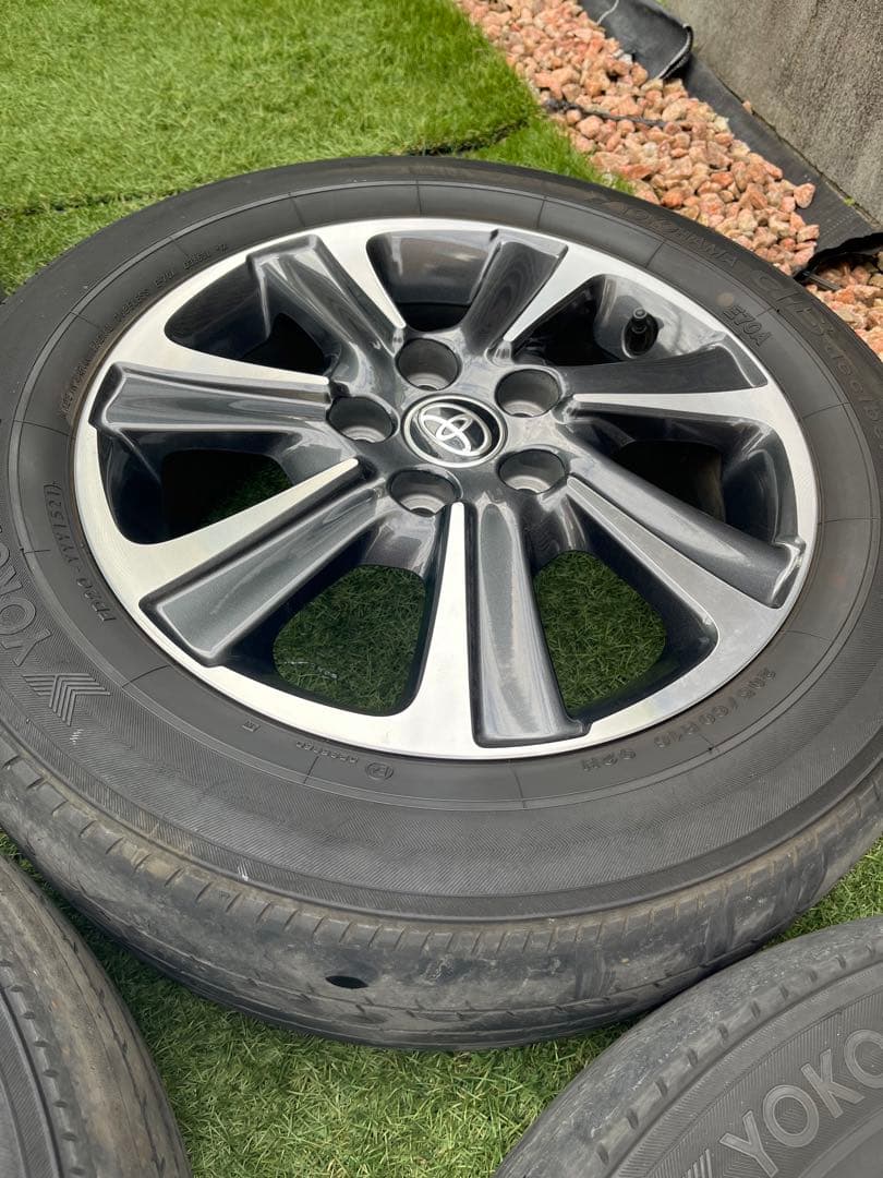 【直接受け渡し限定】80ヴォクシー後期　純正アルミホイール&タイヤ4本セット