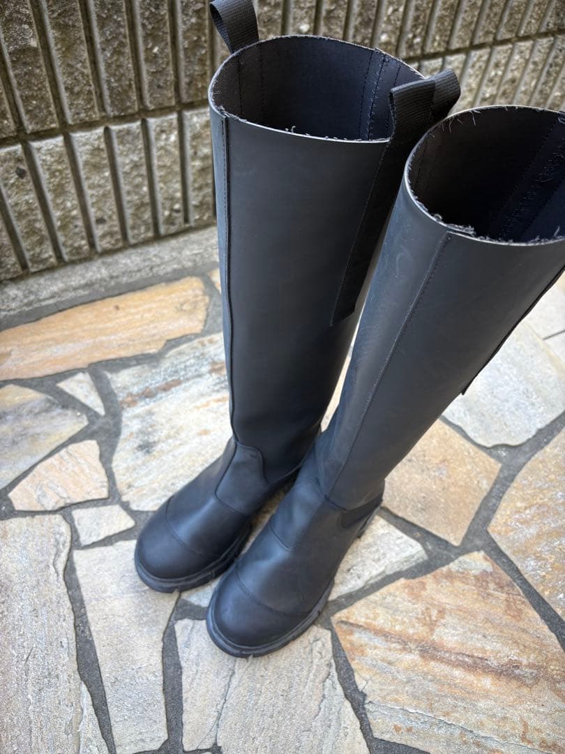 〃⭐︎　　ganni ラバーブーツ