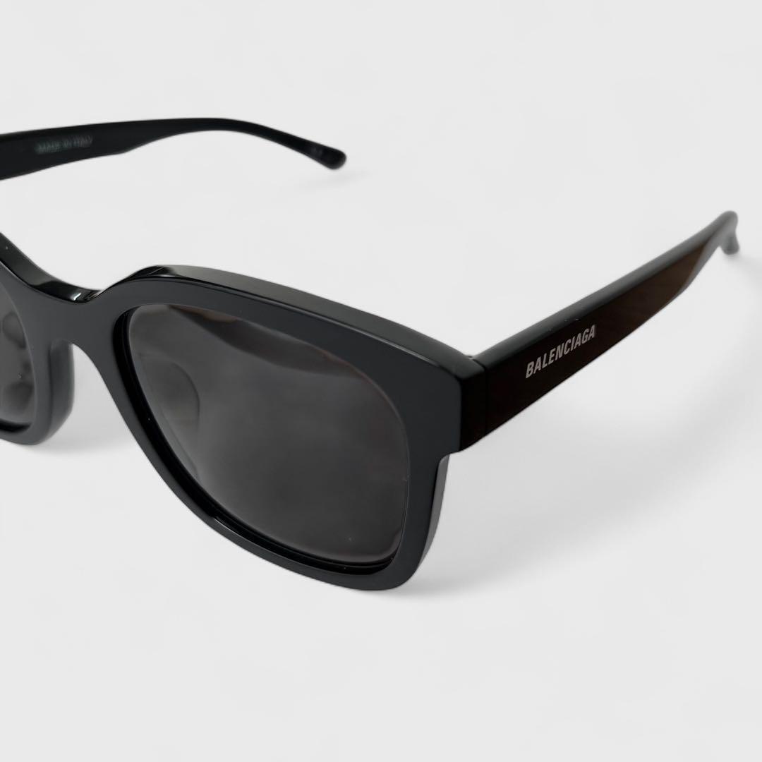 美品 バレンシアガ エブリデイ スクエア サングラス メガネ 眼鏡 ブラック