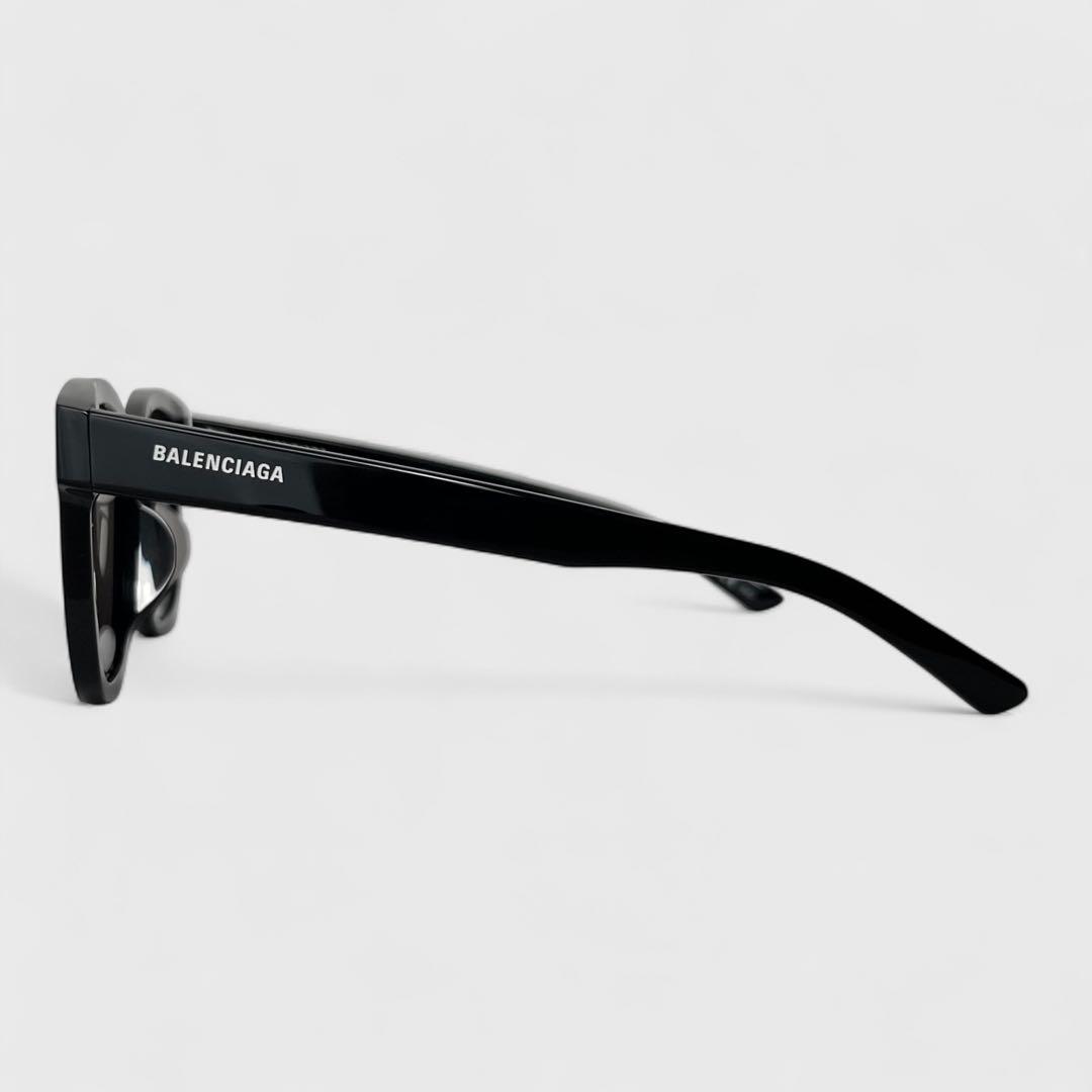 美品 バレンシアガ エブリデイ スクエア サングラス メガネ 眼鏡 ブラック