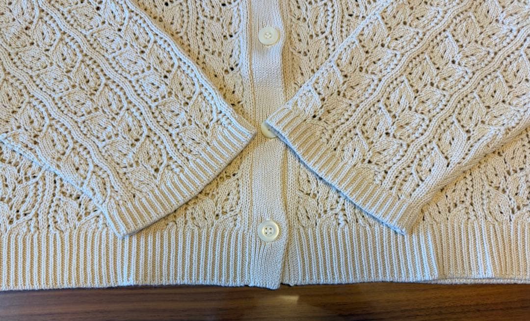 【2/15(日)迄限定】新品未使用　プリスティン　透かし編みカーディガン