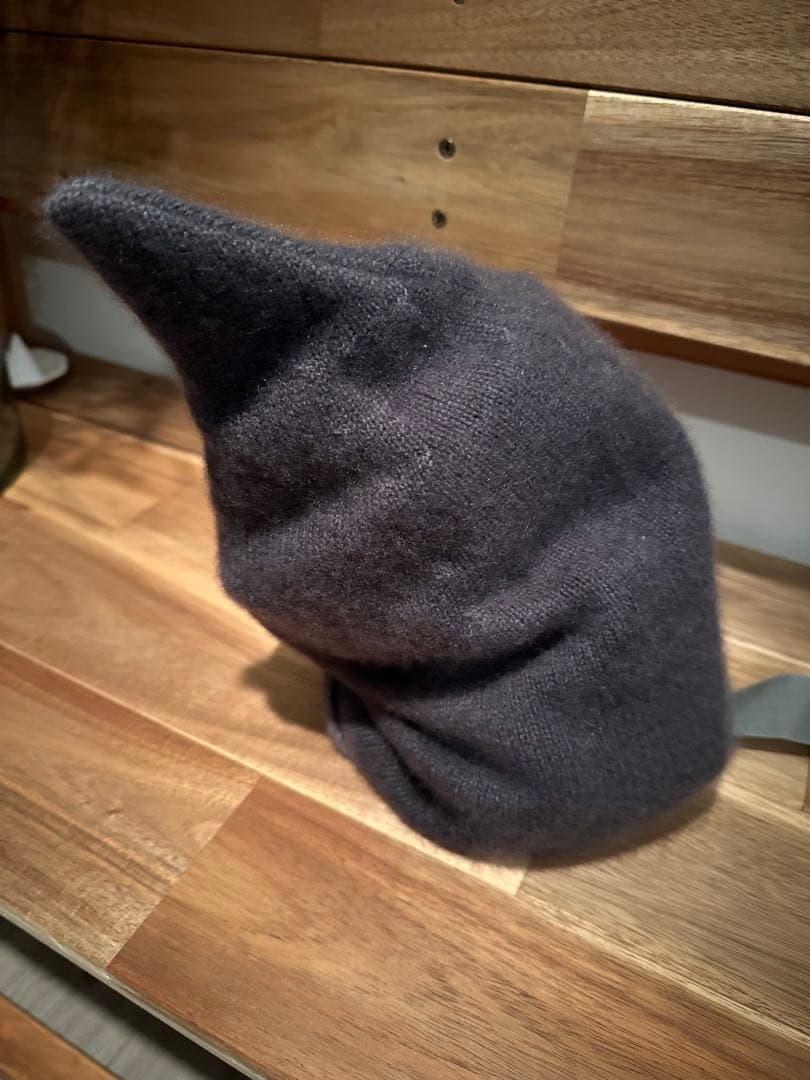 LM altieri カシミヤ ニット帽 保存袋付き