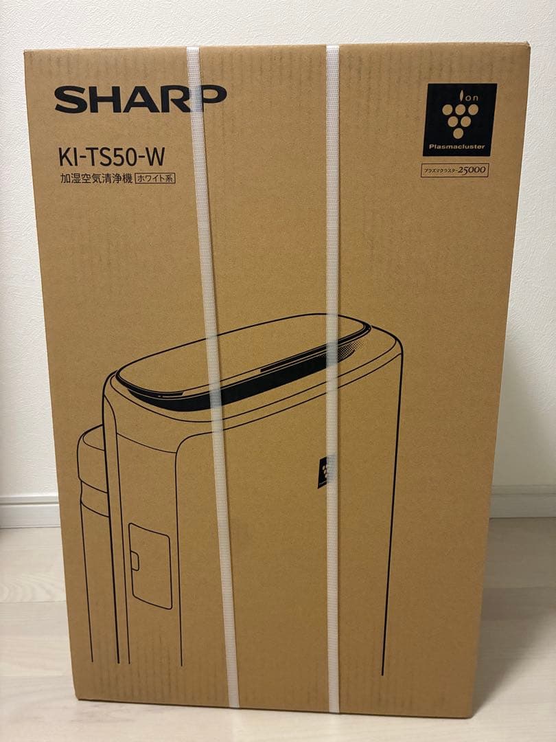 【新品・未開梱】 SHARP 加湿空気清浄機 KI-TS50-W