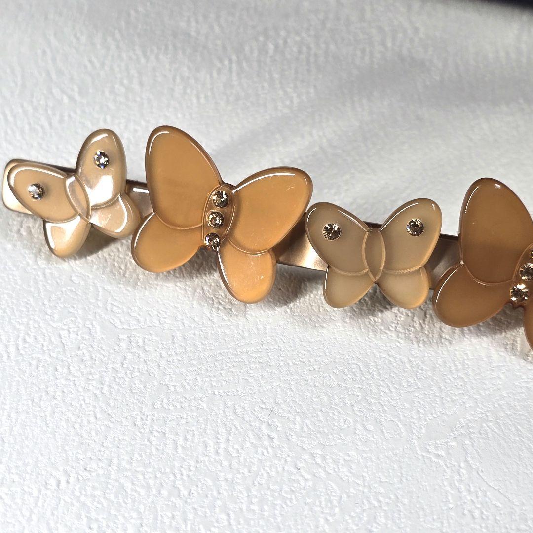 アレクサンドル ドゥ パリ　バレッタ　立体モチーフ　バタフライ