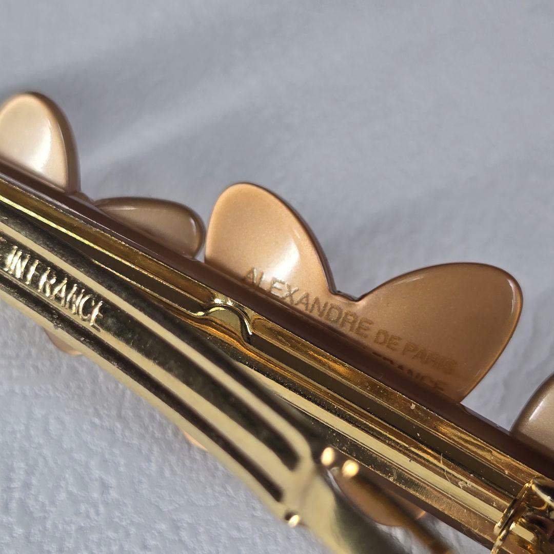 アレクサンドル ドゥ パリ　バレッタ　立体モチーフ　バタフライ