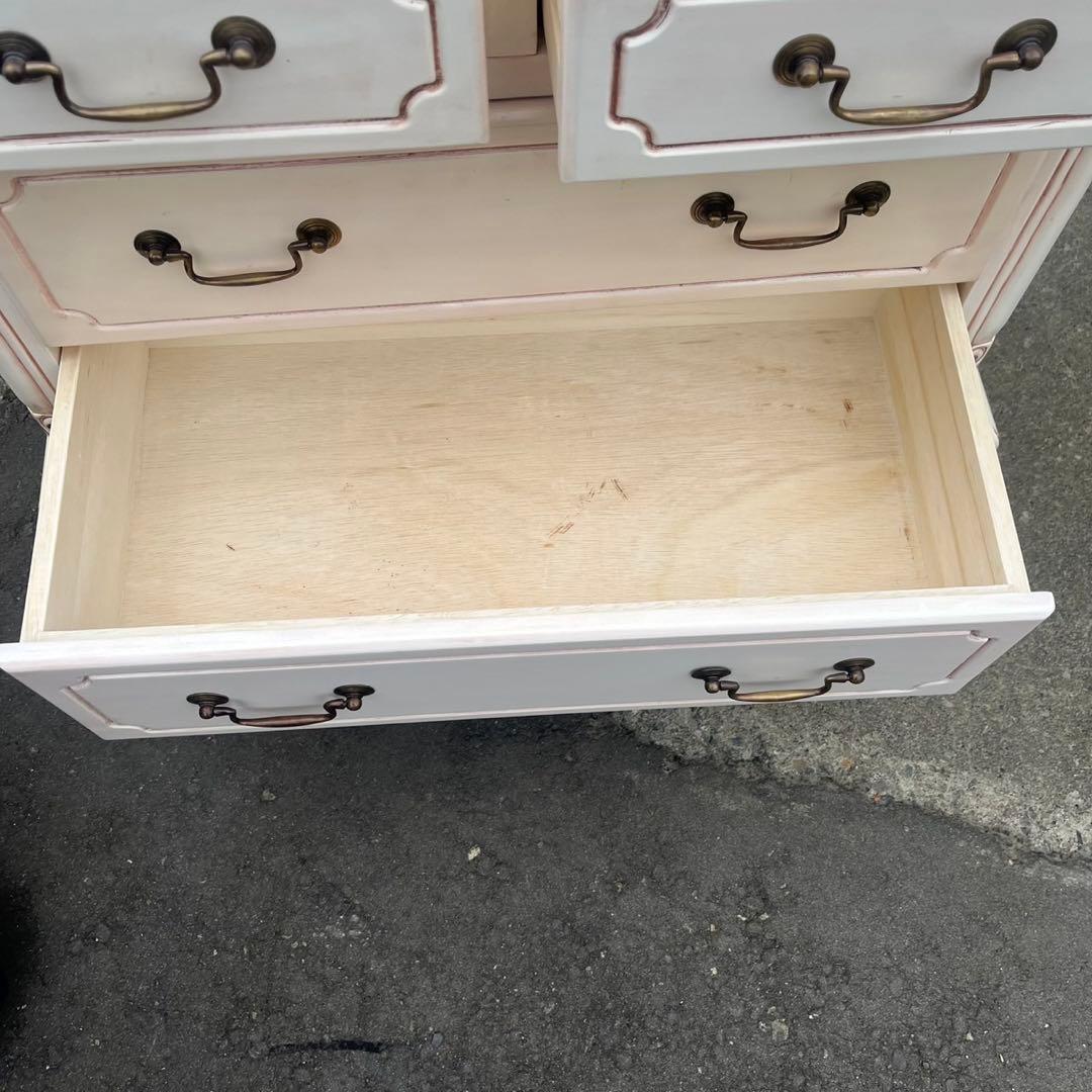 【送料込】英国アンティーク調　タンス　チェスト　北欧風　家具