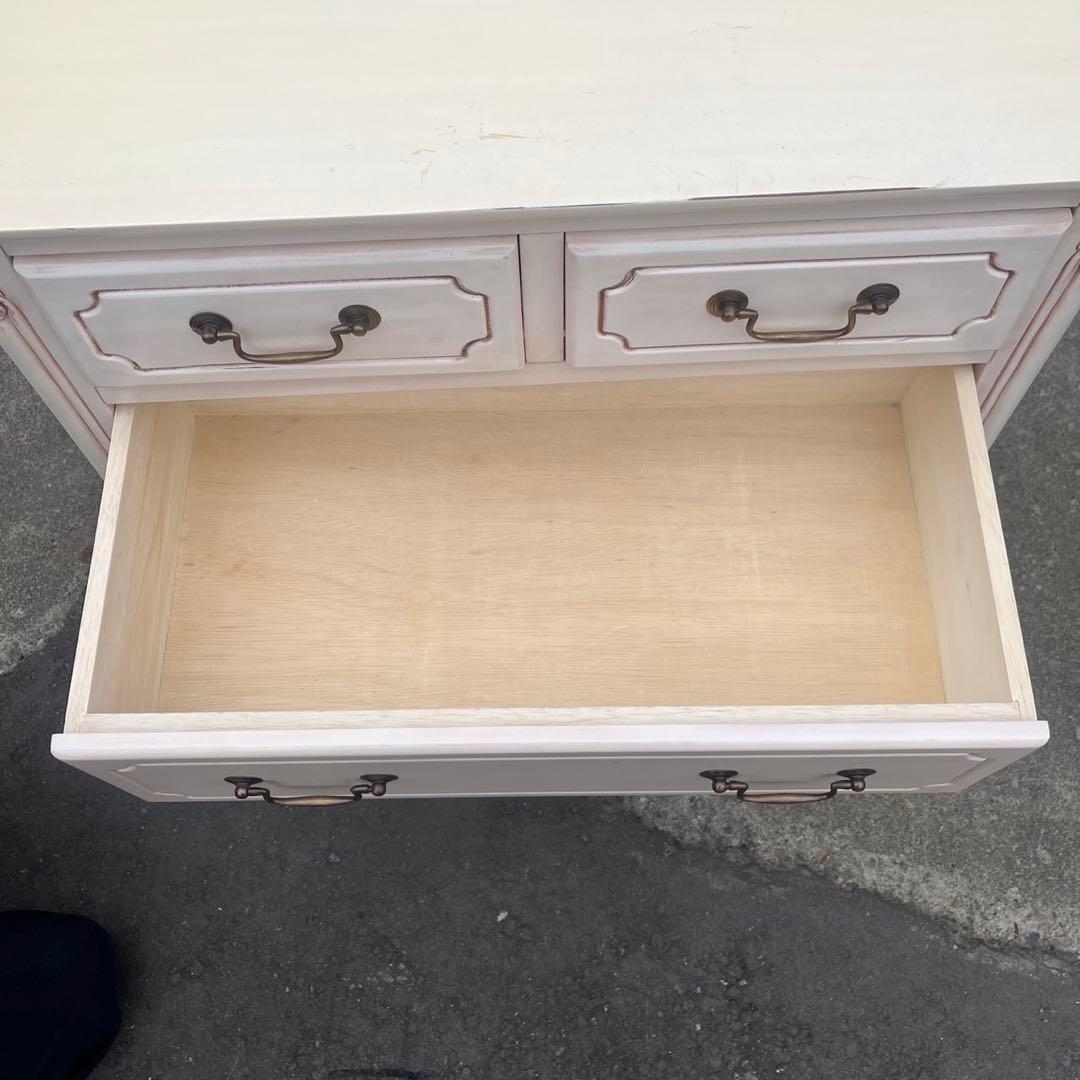 【送料込】英国アンティーク調　タンス　チェスト　北欧風　家具