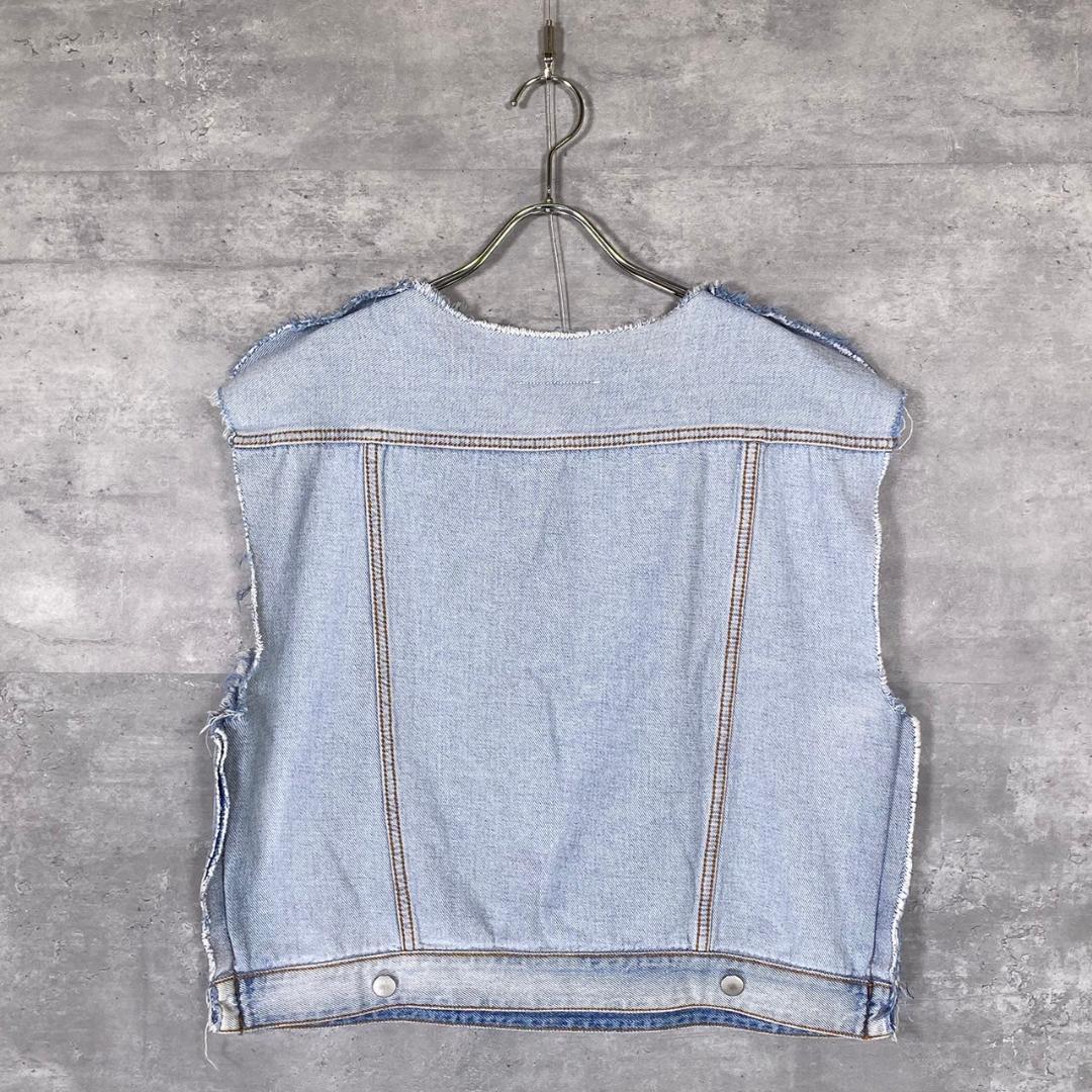 『MM6』エムエムシックス (40) カットオフ デニムベスト