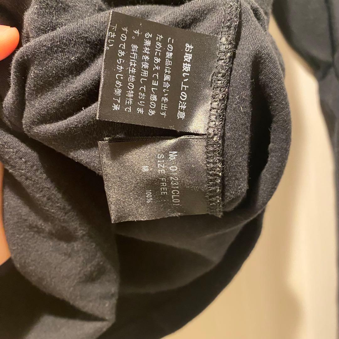 HYSTERIC glamour ブラックオフショルダーTシャツ　ヒステリック