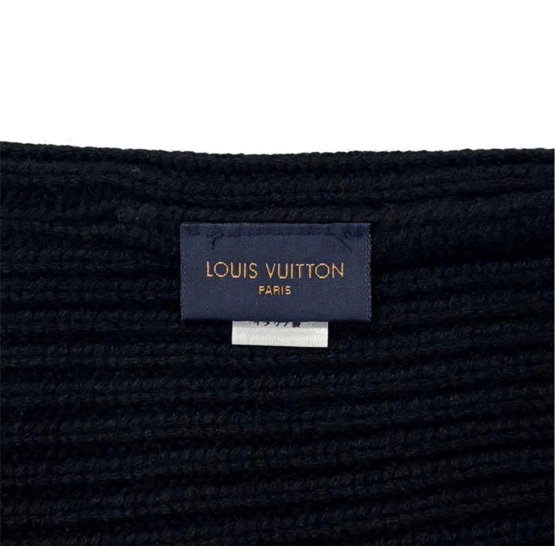 美品‼️ ルィヴィトン　 黒 ニット帽子