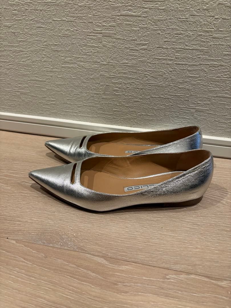 PELLICO アネッリ シルバー フラットパンプス 36.5