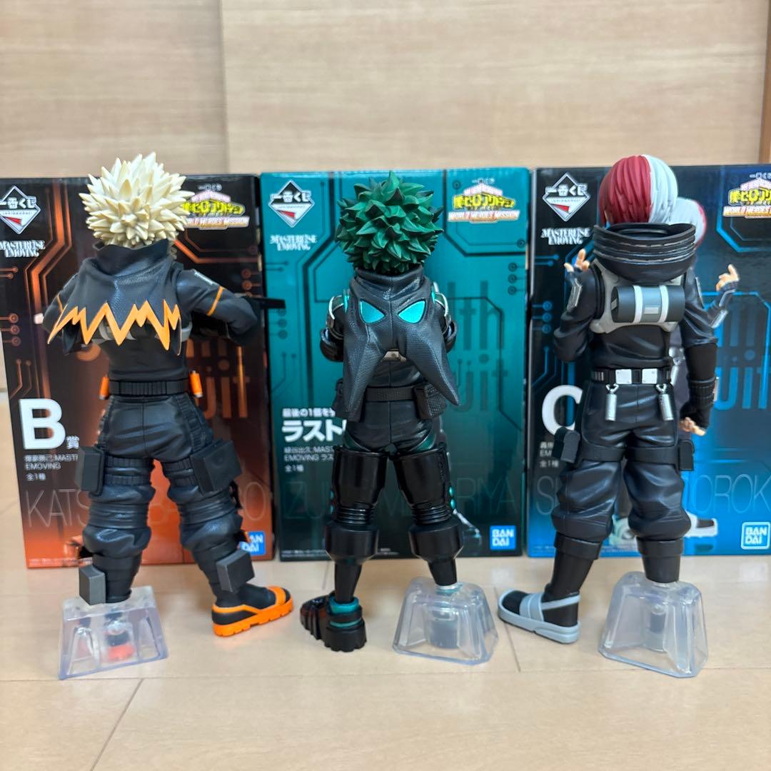 僕のヒーローアカデミア　一番くじ　ワールドヒーローズミッション　デク　爆豪　轟