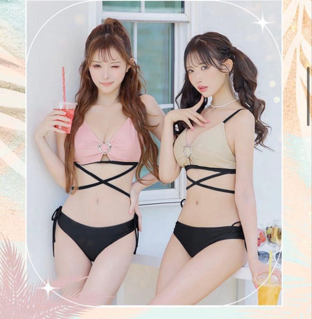 ハートバックルバイカラービキニ　シェリミー