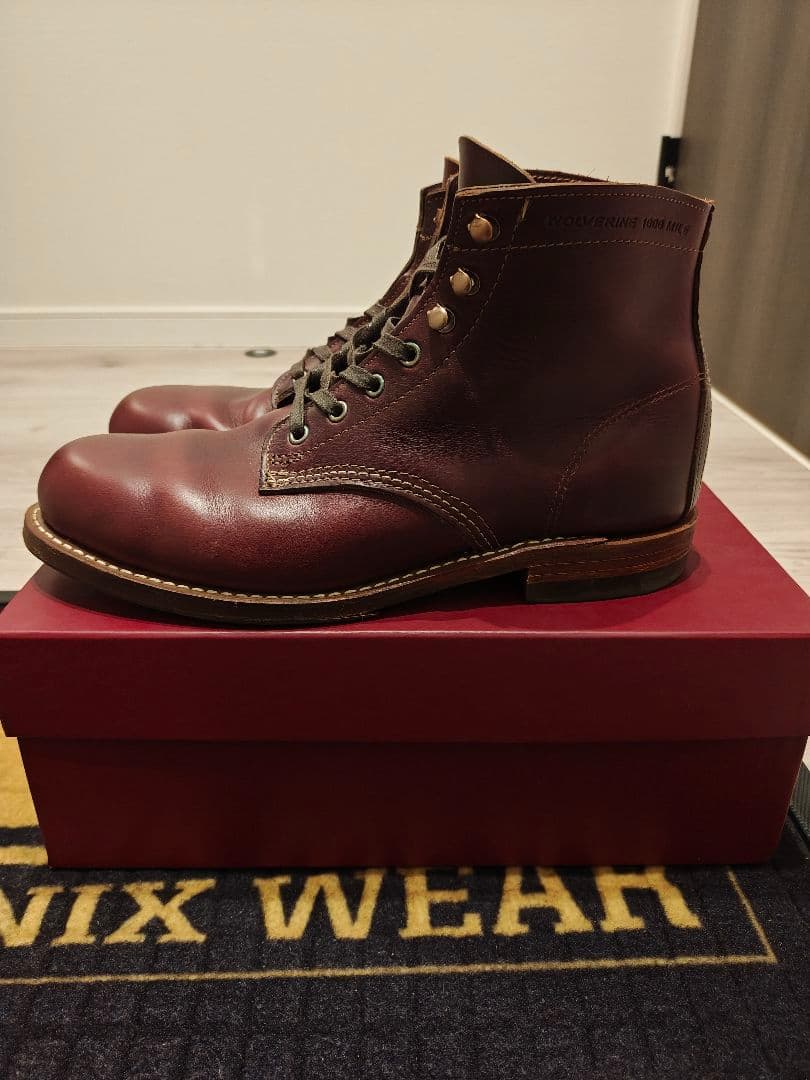 1000 MILE ブーツ バーガンディ 8.5