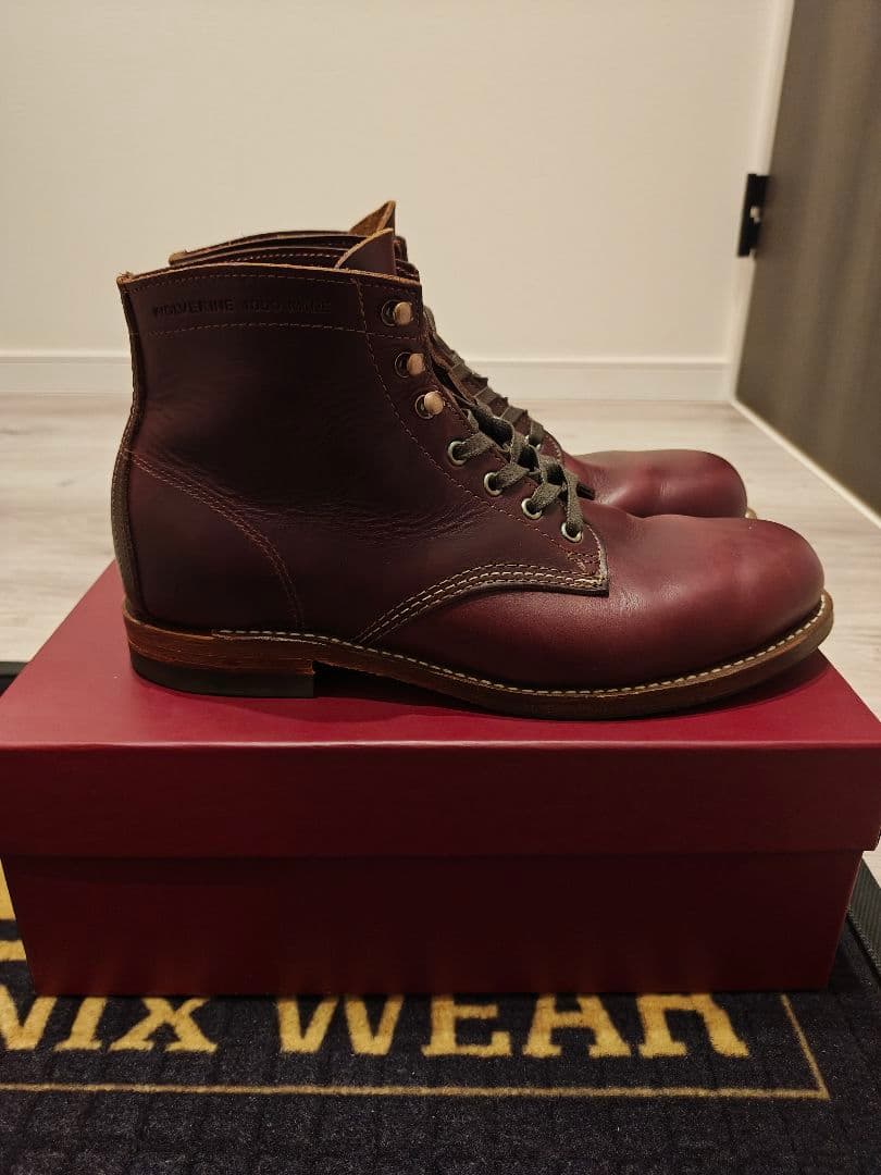 1000 MILE ブーツ バーガンディ 8.5