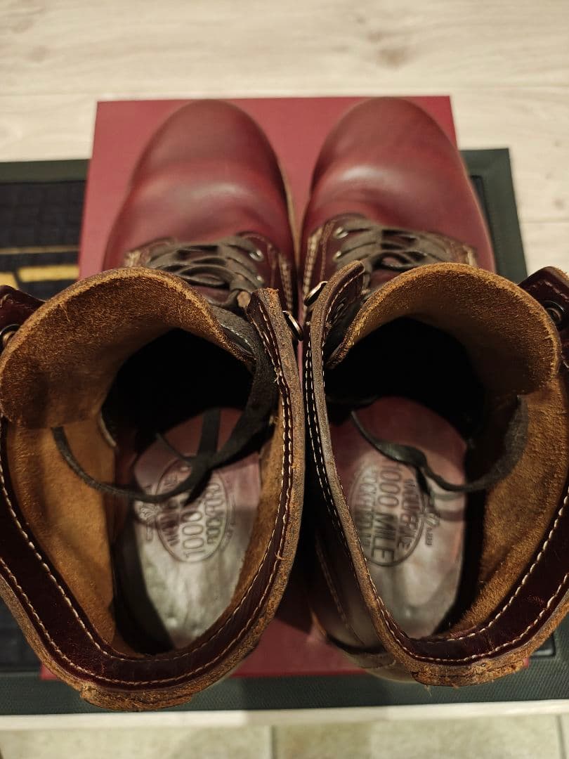 1000 MILE ブーツ バーガンディ 8.5