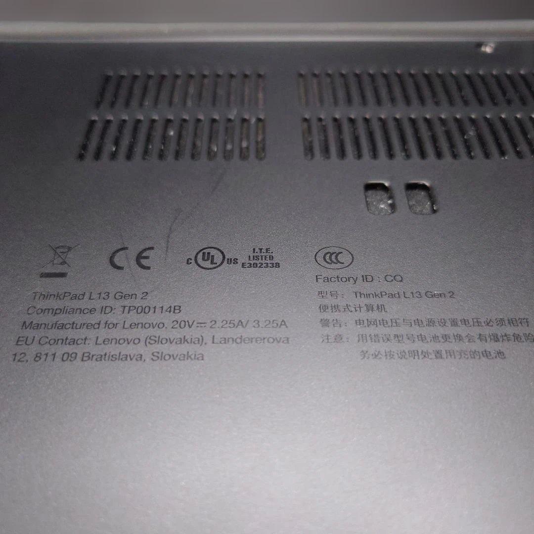 Lenovo ThinkPad L13 GEN2 Core i5 ジャンク