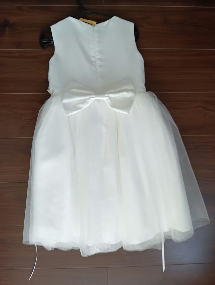 ひ*ろ様 美品★DRESCCO★結婚式ドレス130、シューズ22cm、花かんむり