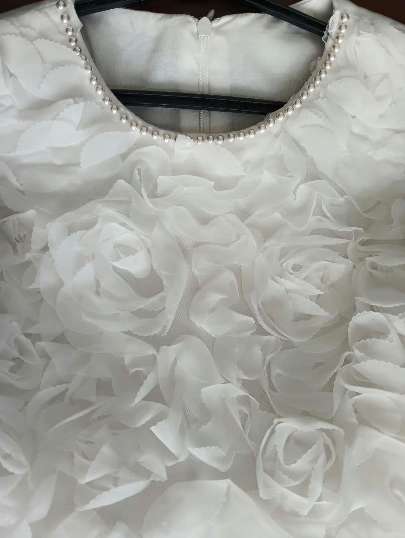 ひ*ろ様 美品★DRESCCO★結婚式ドレス130、シューズ22cm、花かんむり