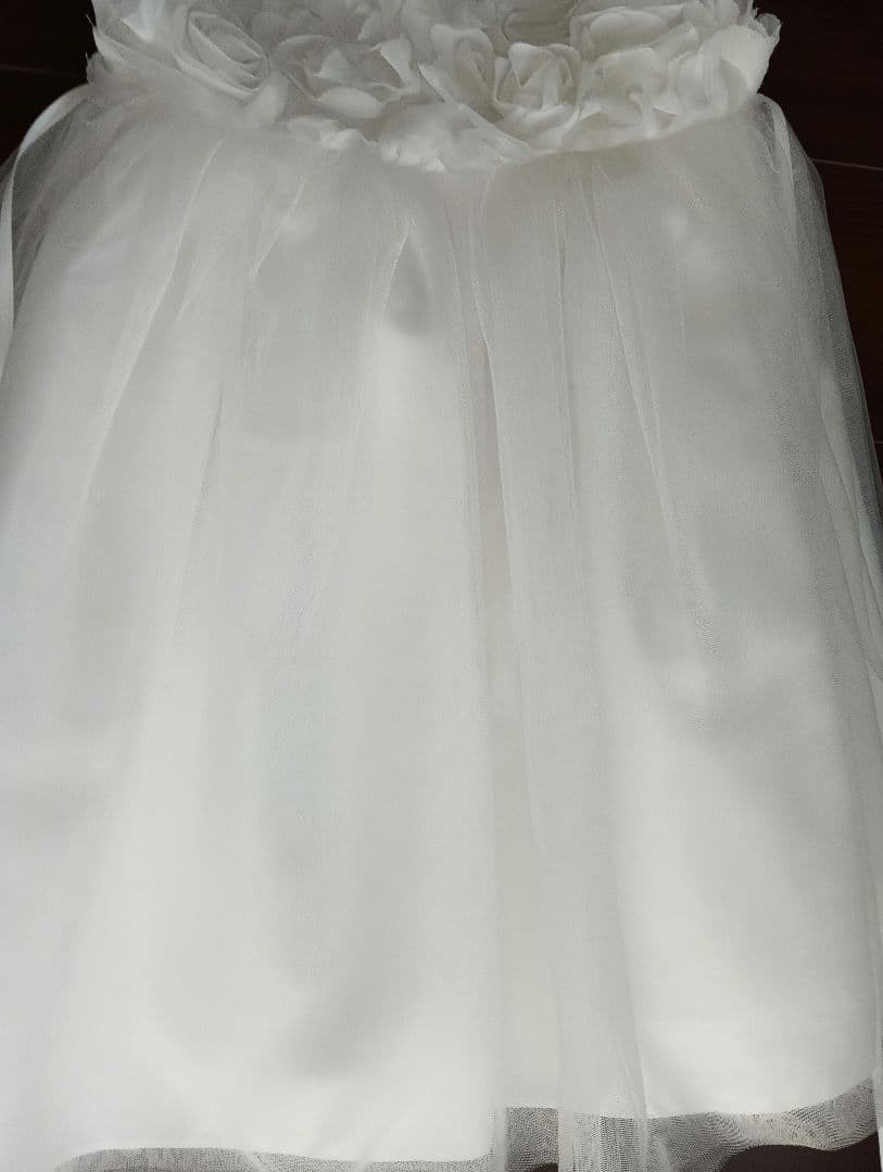 ひ*ろ様 美品★DRESCCO★結婚式ドレス130、シューズ22cm、花かんむり