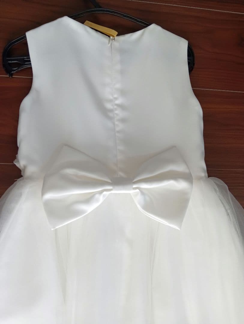 ひ*ろ様 美品★DRESCCO★結婚式ドレス130、シューズ22cm、花かんむり