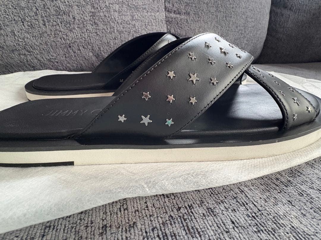 JIMMYCHOO スタースタッズ メンズサンダル 本革
