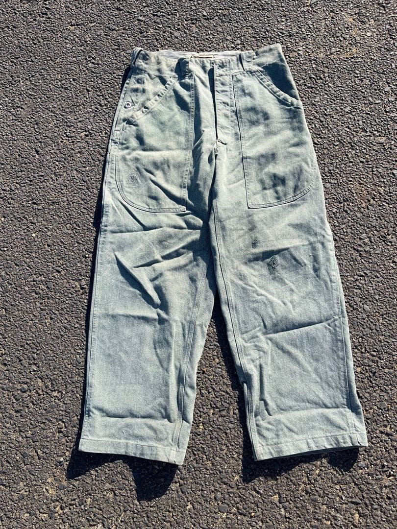 スイス軍 70s デニム ワークパンツ ヴィンテージ ミリタリー 軍パン